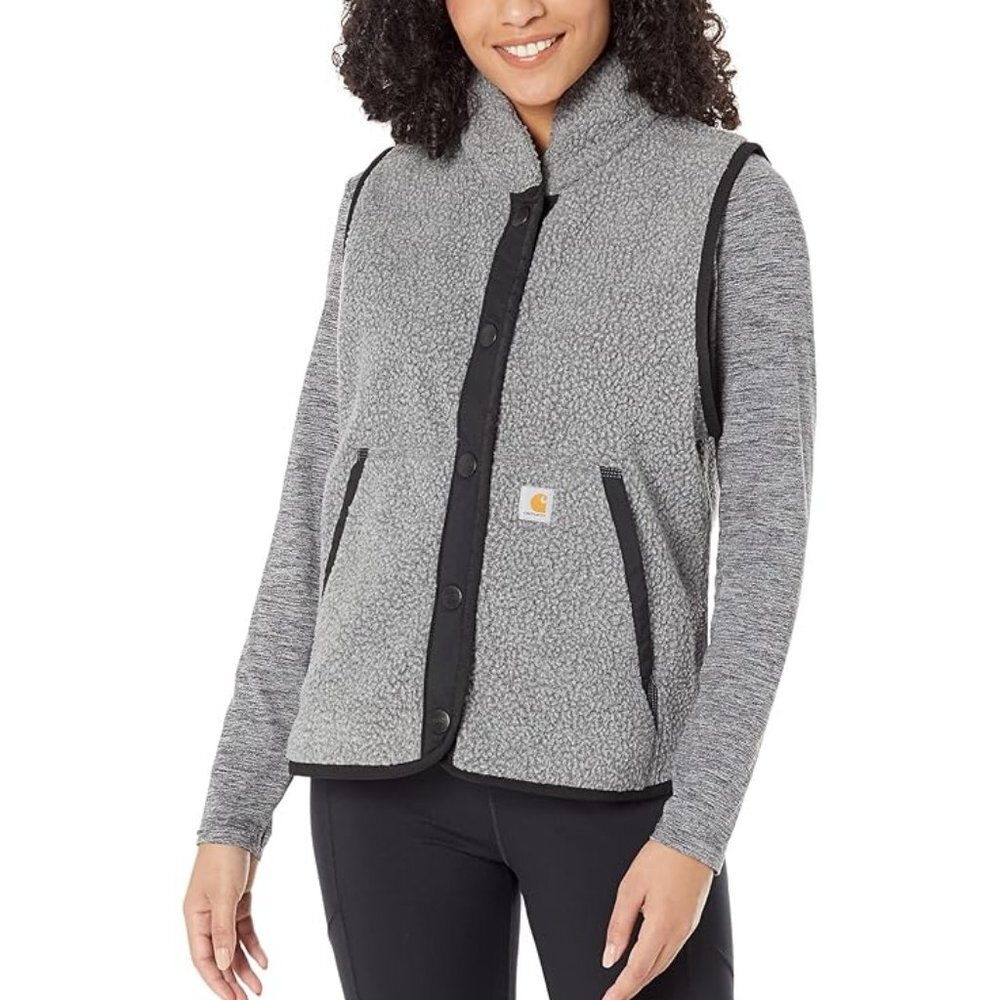 NWT Carhartt Women's Fleece Button Front Vest